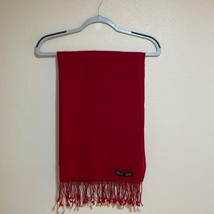 [NWOT] Women’s Scarf Red Color 100% Wool